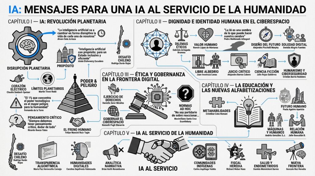 Infografía generada con IA a partir de los contenidos de las entrevistas (via Alejandro Barros)